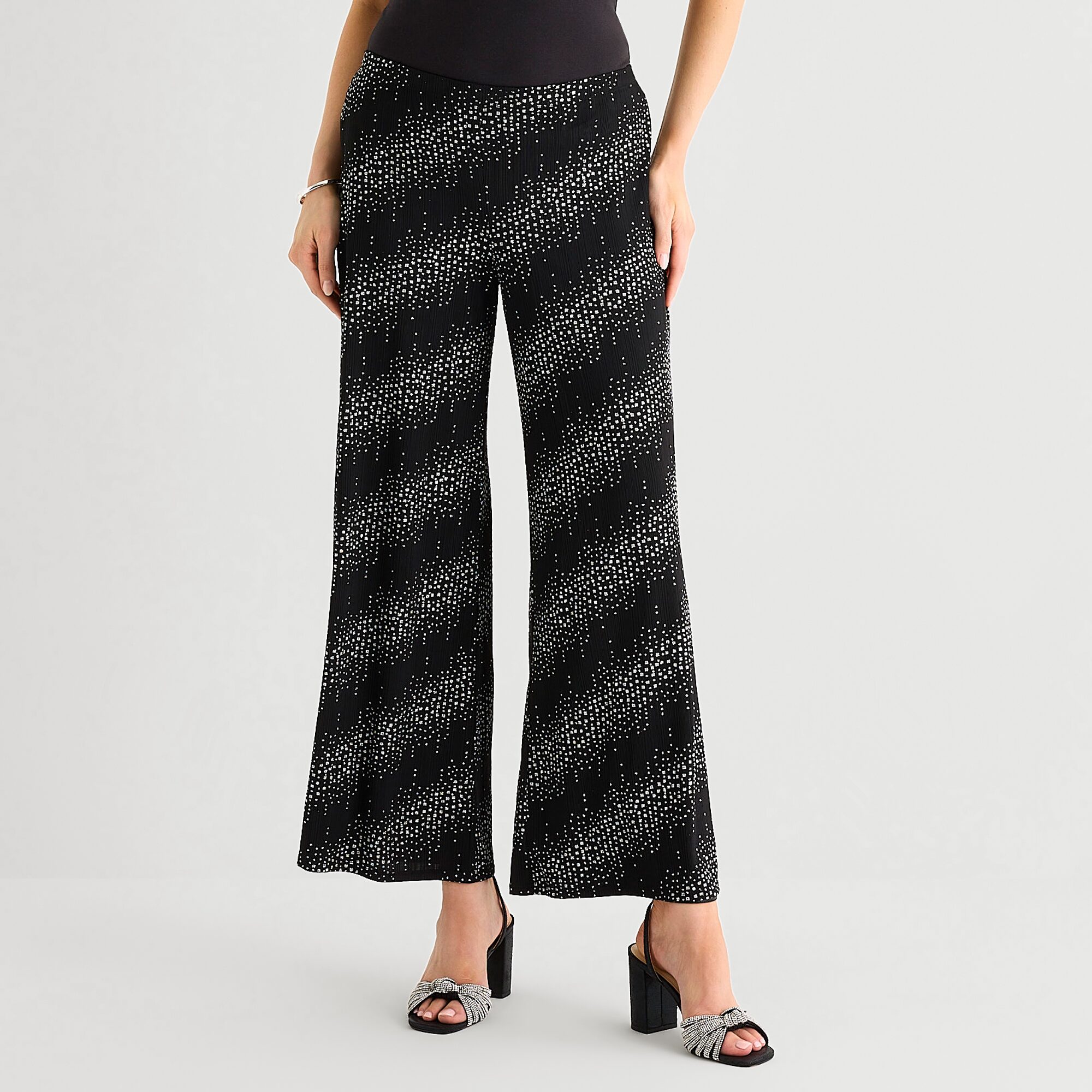 MSK Womens Straight Mid Rise Pull-On Pant