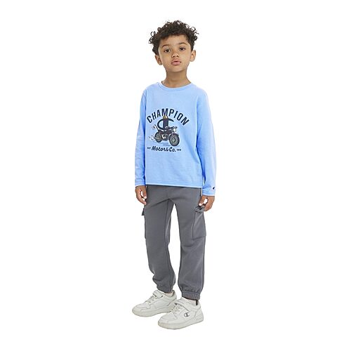 Champion Kids' Little Boys Knit 2-pc. Pant Set In Silver