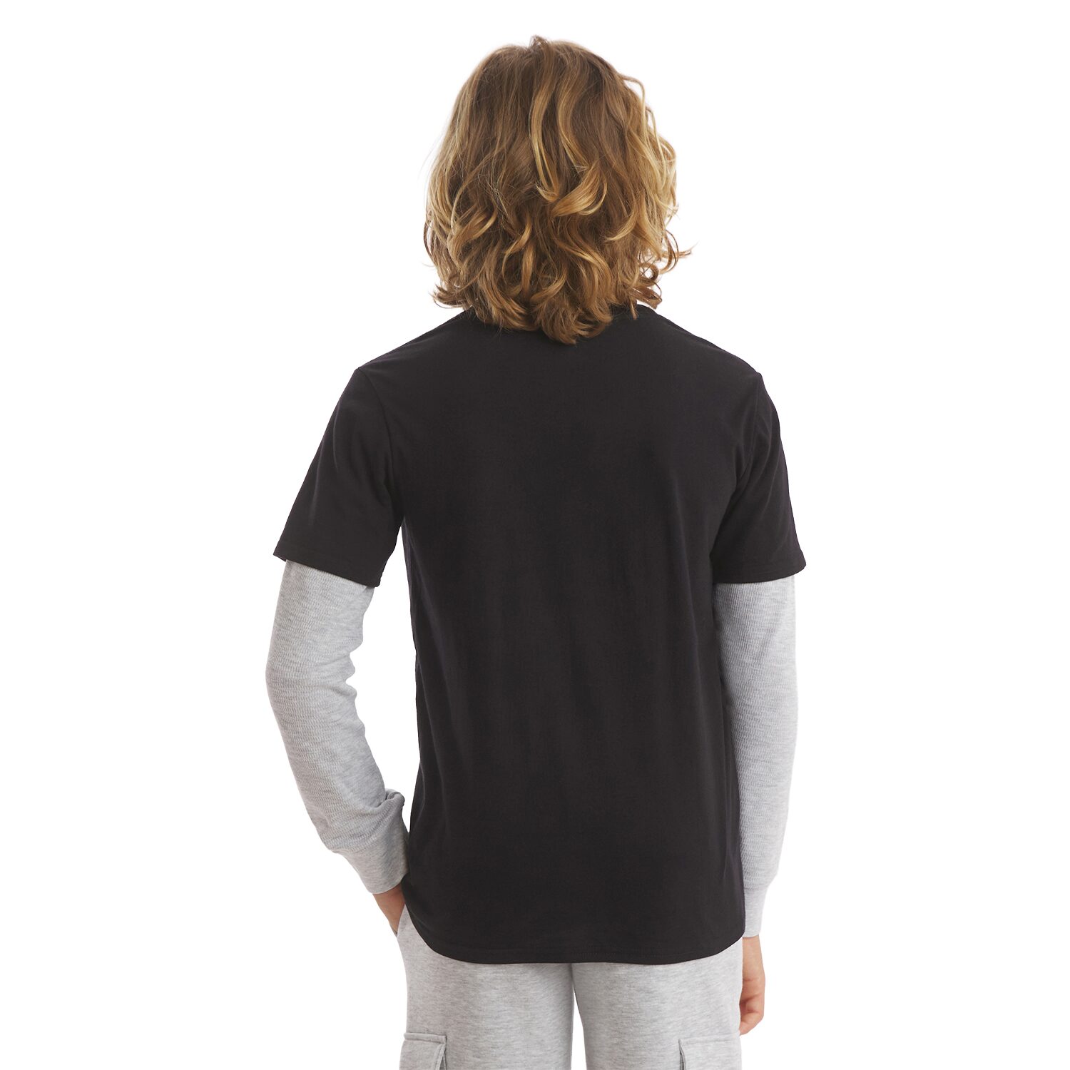 Champion Big Kid Boys Crew Neck Short Sleeve Classic Fit Graphic T-Shirt