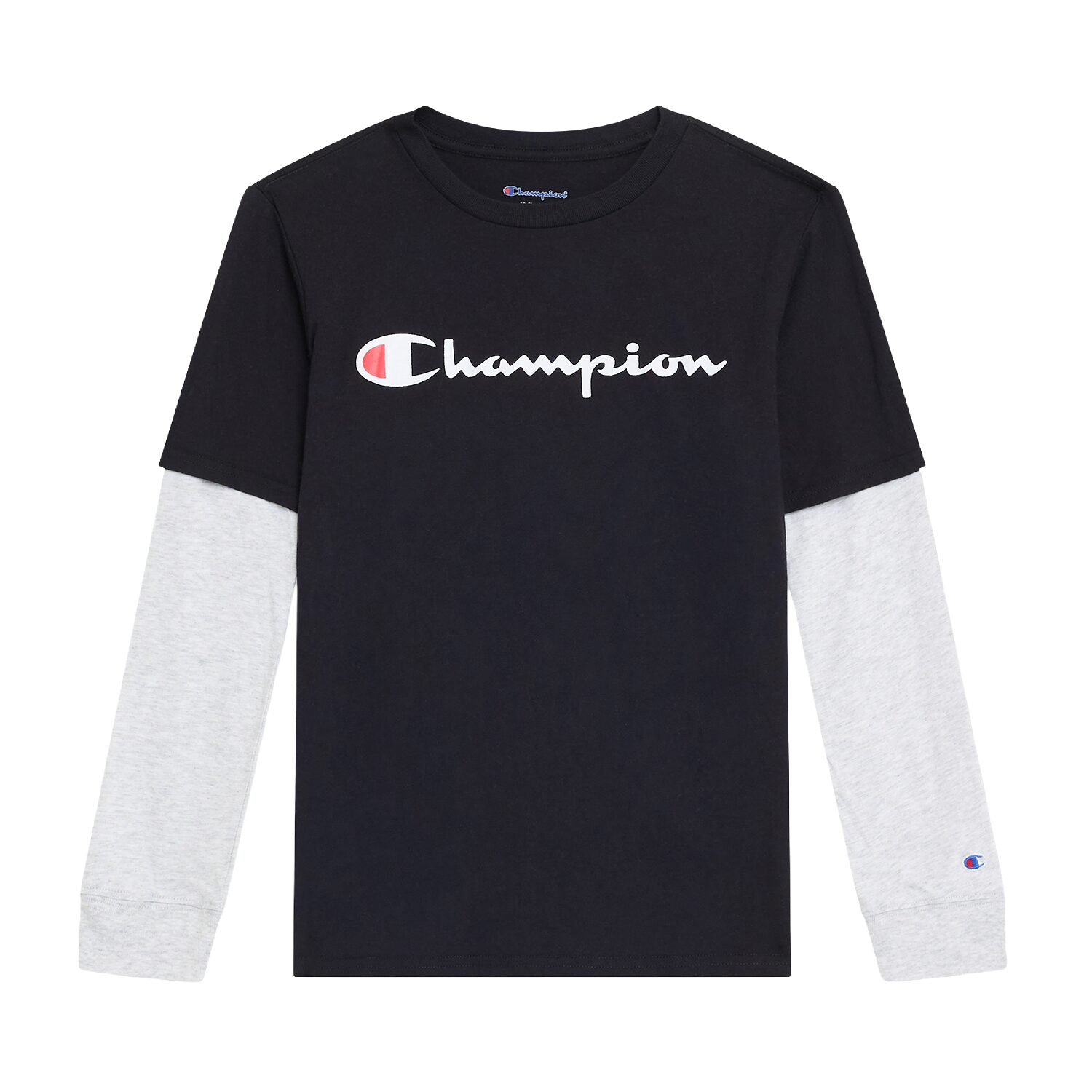 Champion Big Kid Boys Crew Neck Short Sleeve Classic Fit Graphic T-Shirt