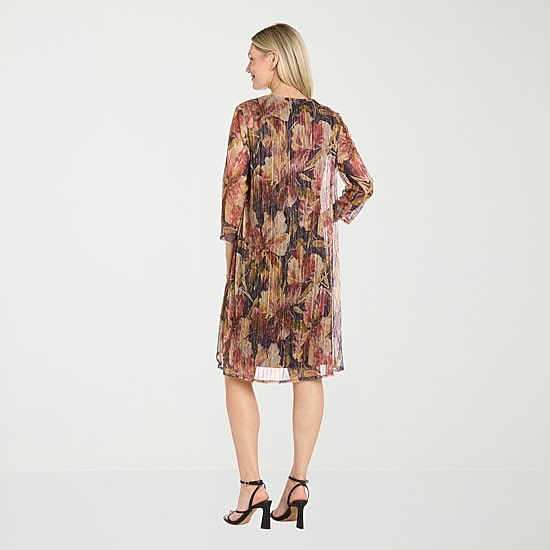 R & M Richards Womens Floral Jacket Dress