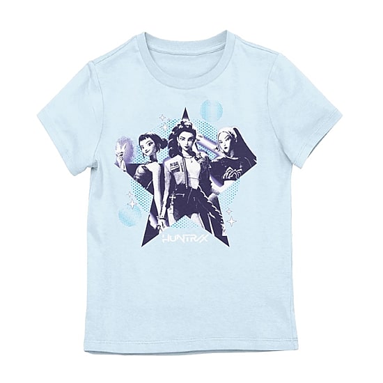 Little & Big Kid Girls Crew Neck Short Sleeve Regular Fit KPOP Demon Hunters Graphic T-Shirt