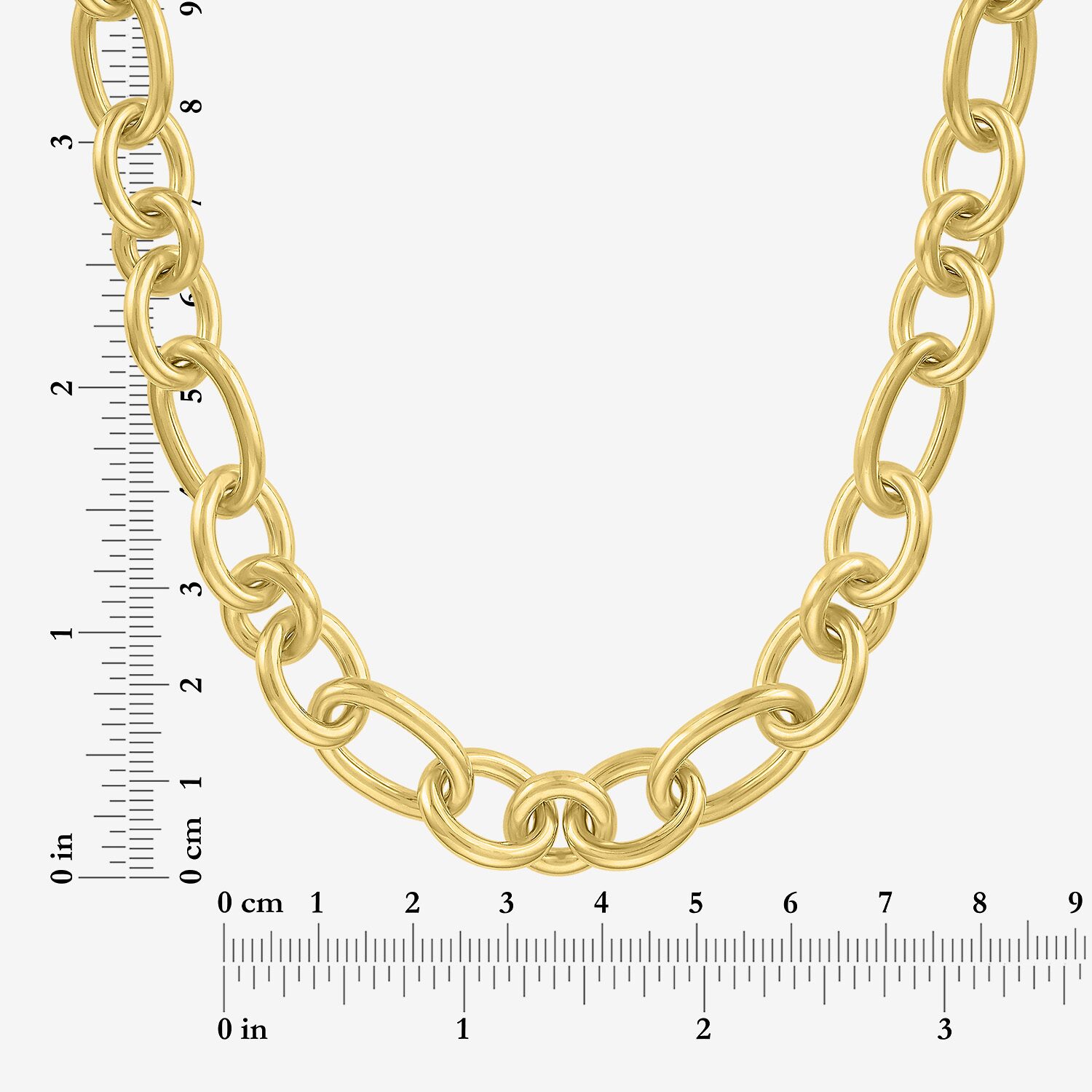 Bold Addiction Womens 14K Gold Over Brass 17 1/2 Inch Chain Necklace