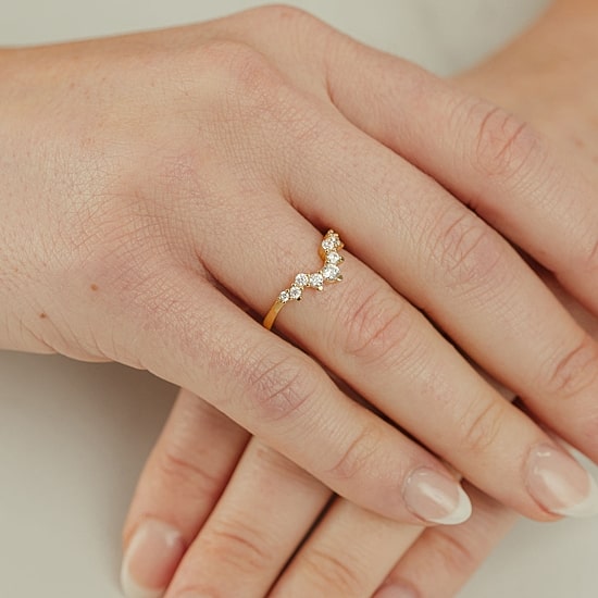 (F / Vs2) Womens 3/8 CT. T.W. Lab Grown White Diamond 10K Gold Wedding Band