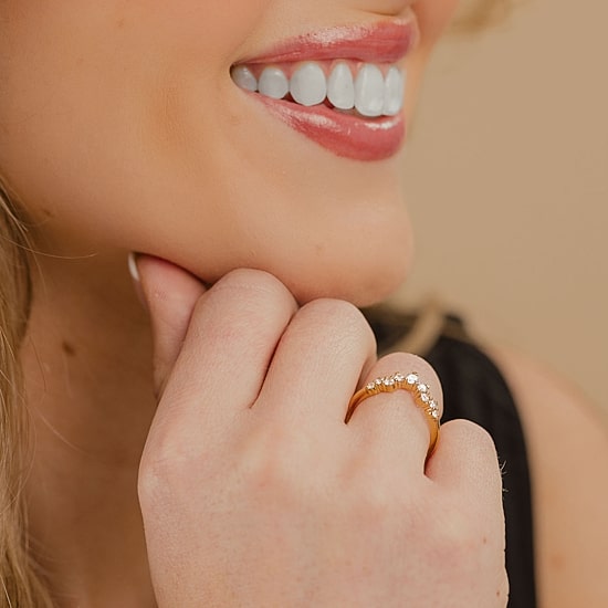 (F / Vs2) Womens 3/8 CT. T.W. Lab Grown White Diamond 10K Gold Wedding Band