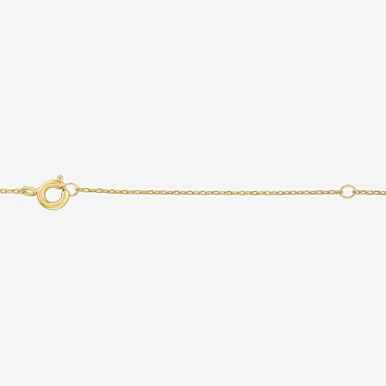 Womens Simulated Green Emerald 14K Gold Over Brass 16 Inch Pendant Necklace