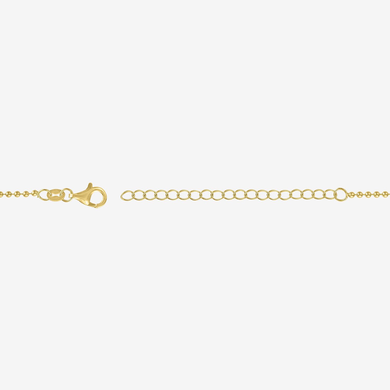 Bold Addiction Womens Lab Created White Sapphire 14K Gold Over Brass 16 Inch Pendant Necklace