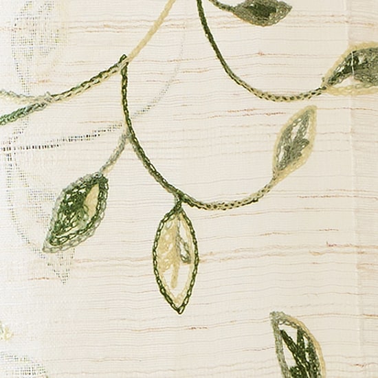 Martha Stewart Durham Rod Pocket Sheer Set of 2 Curtain Panel