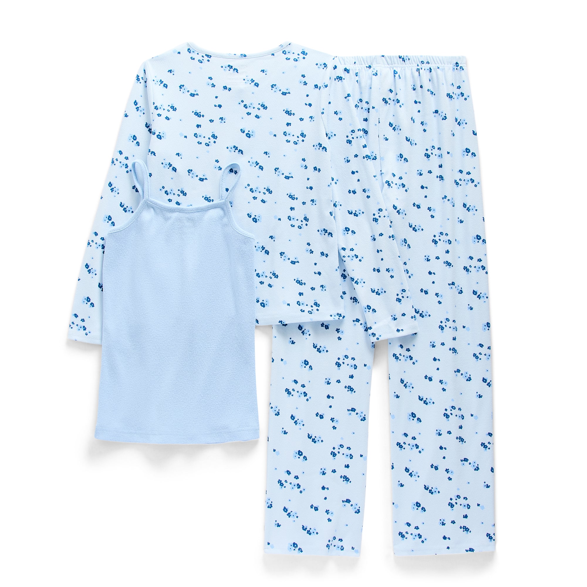 Sleep On It Little & Big Kid Girls Round Neck Long Sleeve 3-pc. Pajama Set