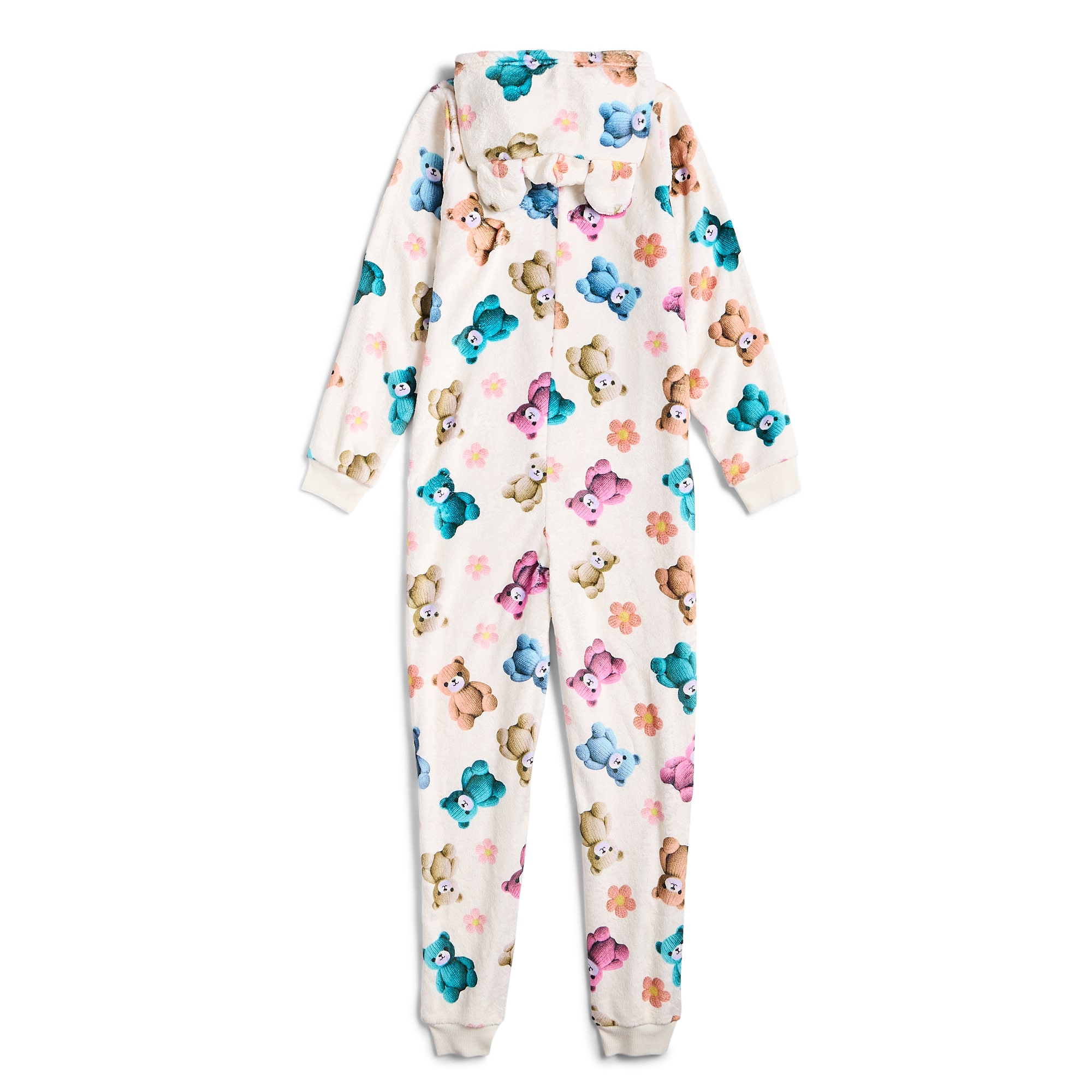 Dream Big Peace Out Little & Kid Girls Plush Long Sleeve Kids Pajama Set