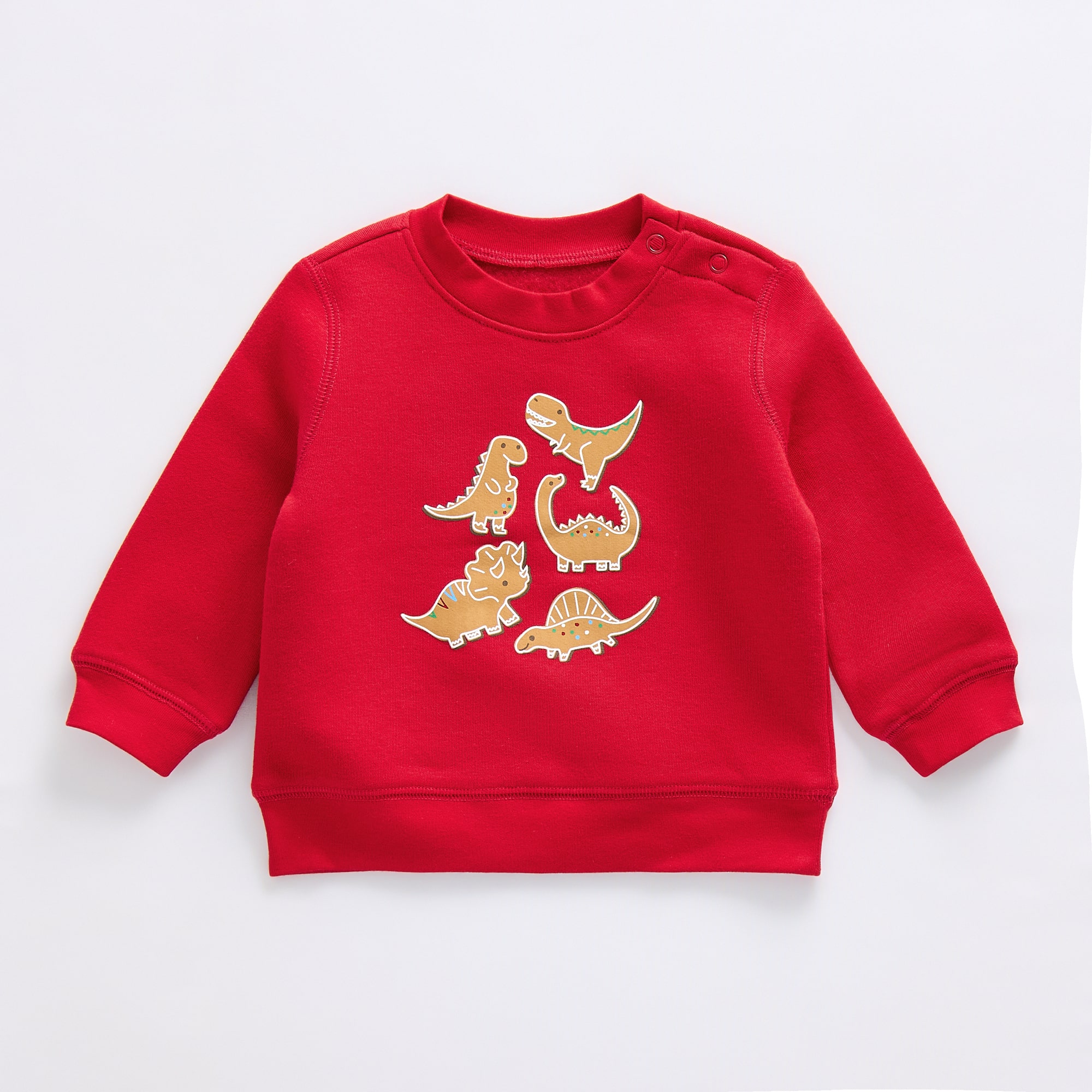 Okie Dokie Baby Boys Round Neck Fleece Long Sleeve Sweatshirt