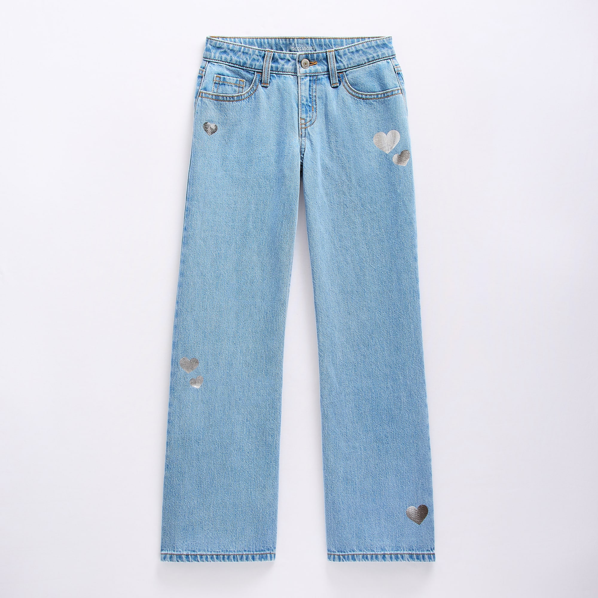 Thereabouts Little & Big Kid Girls Adjustable Waist Low Rise Baggy Fit Jean