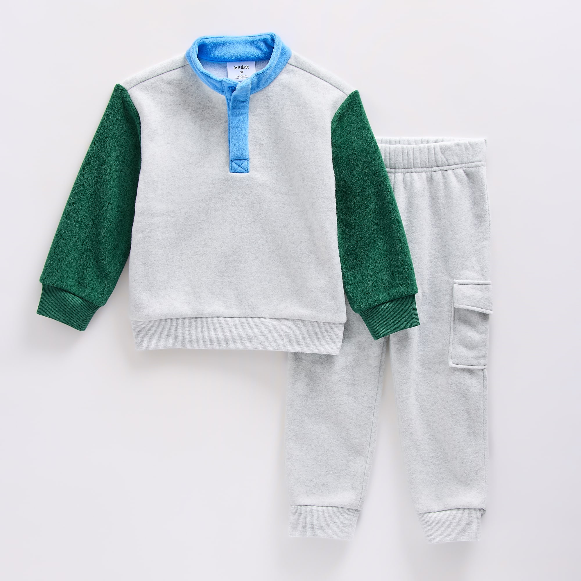 Okie Dokie Toddler & Little Boys Fleece 2-pc. Pant Set