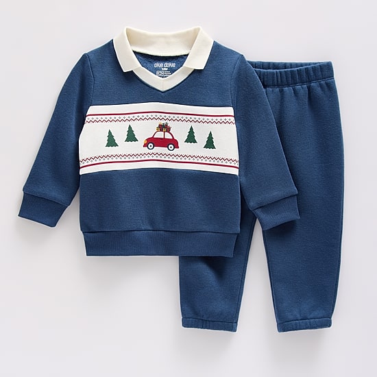 Okie Dokie Baby Boys Fleece 2-pc. Pant Set