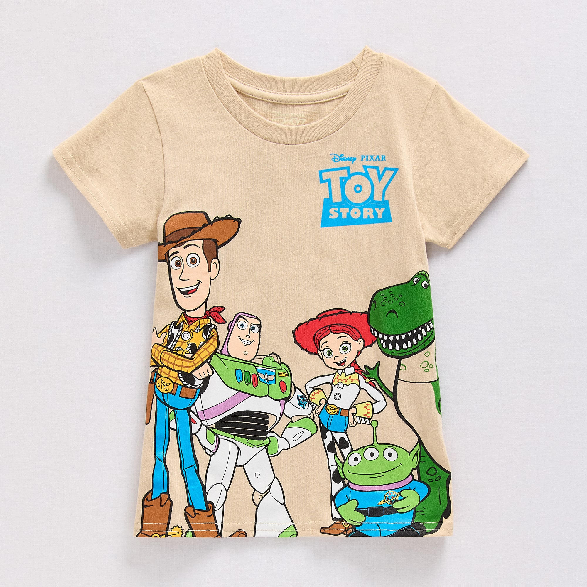 Disney Collection Boys Crew Neck Short Sleeve Regular Fit Toy Story Graphic T-Shirt