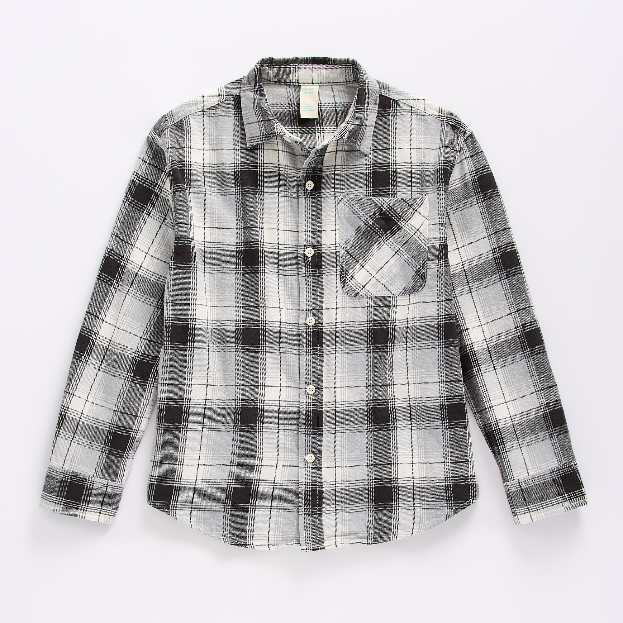 Thereabouts Little & Big Kid Boys Long Sleeve Cuffed Regular Fit Button-Down Shirt