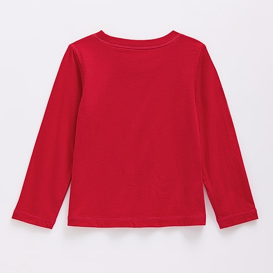 Okie Dokie Toddler Girls Easy-on + Easy-off Sensory Friendly Round Neck Long Sleeve Adaptive Regular Fit Graphic T-Shirt