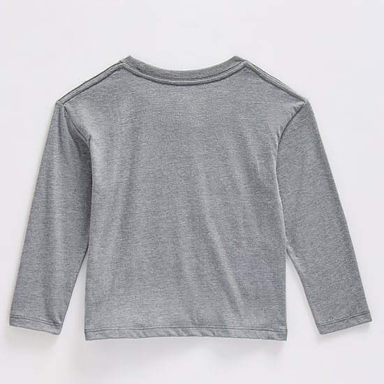 Toddler Boys Crew Neck Long Sleeve Regular Fit Hot Wheels Graphic T-Shirt