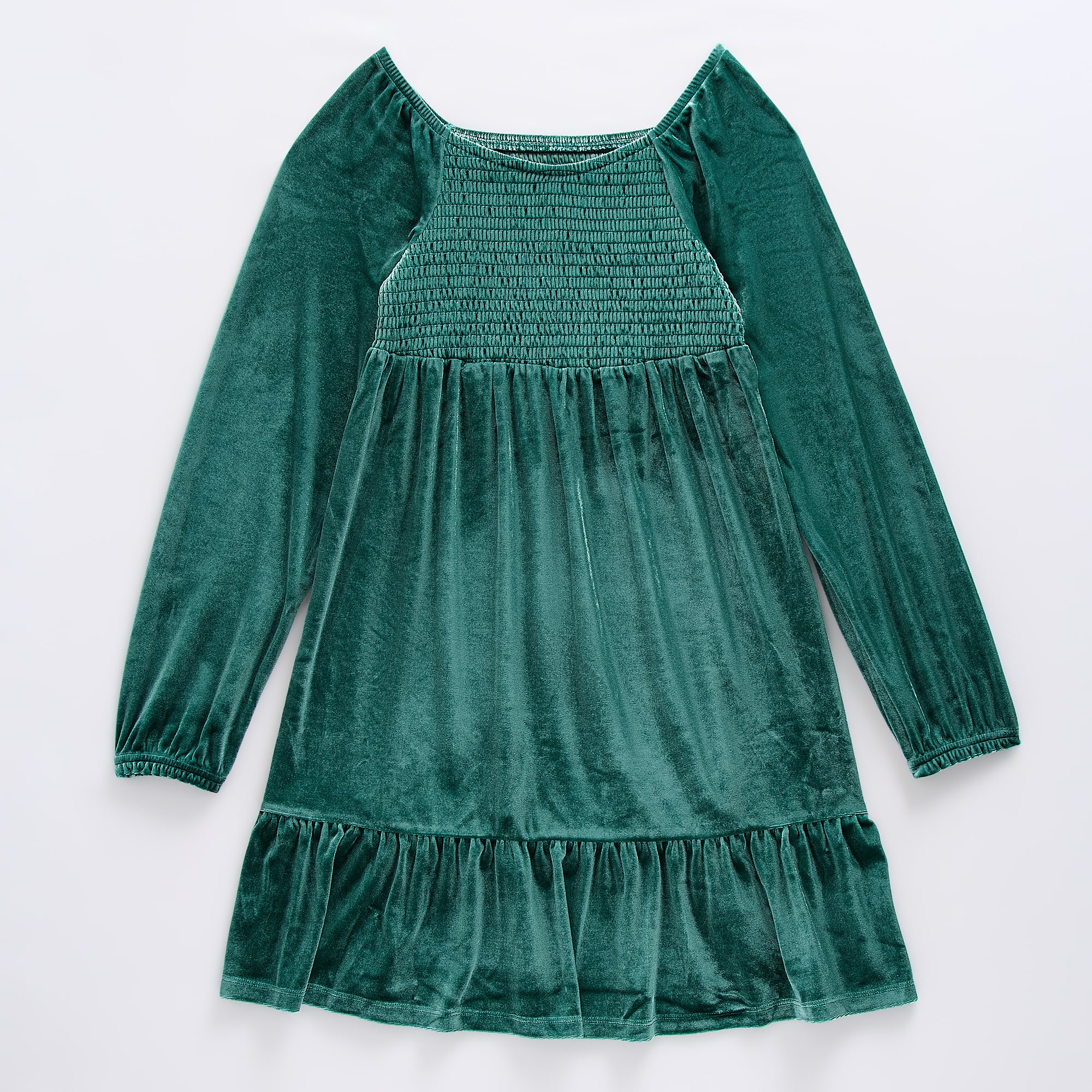 Thereabouts Little & Big Kid Girls Long Sleeve Velour A-Line Dress