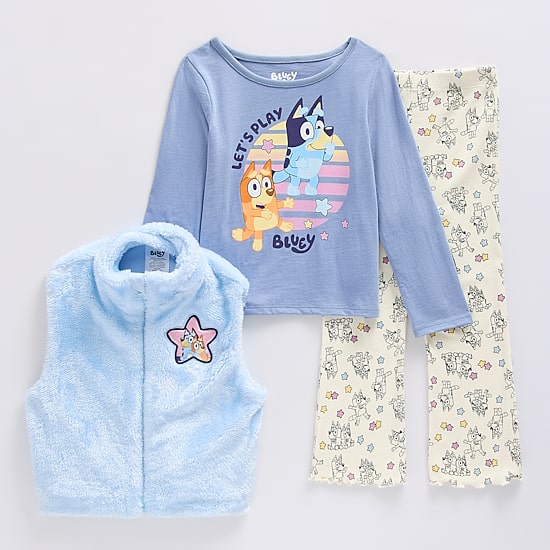 Toddler Girls Jersey 3-pc. Bluey Legging Set