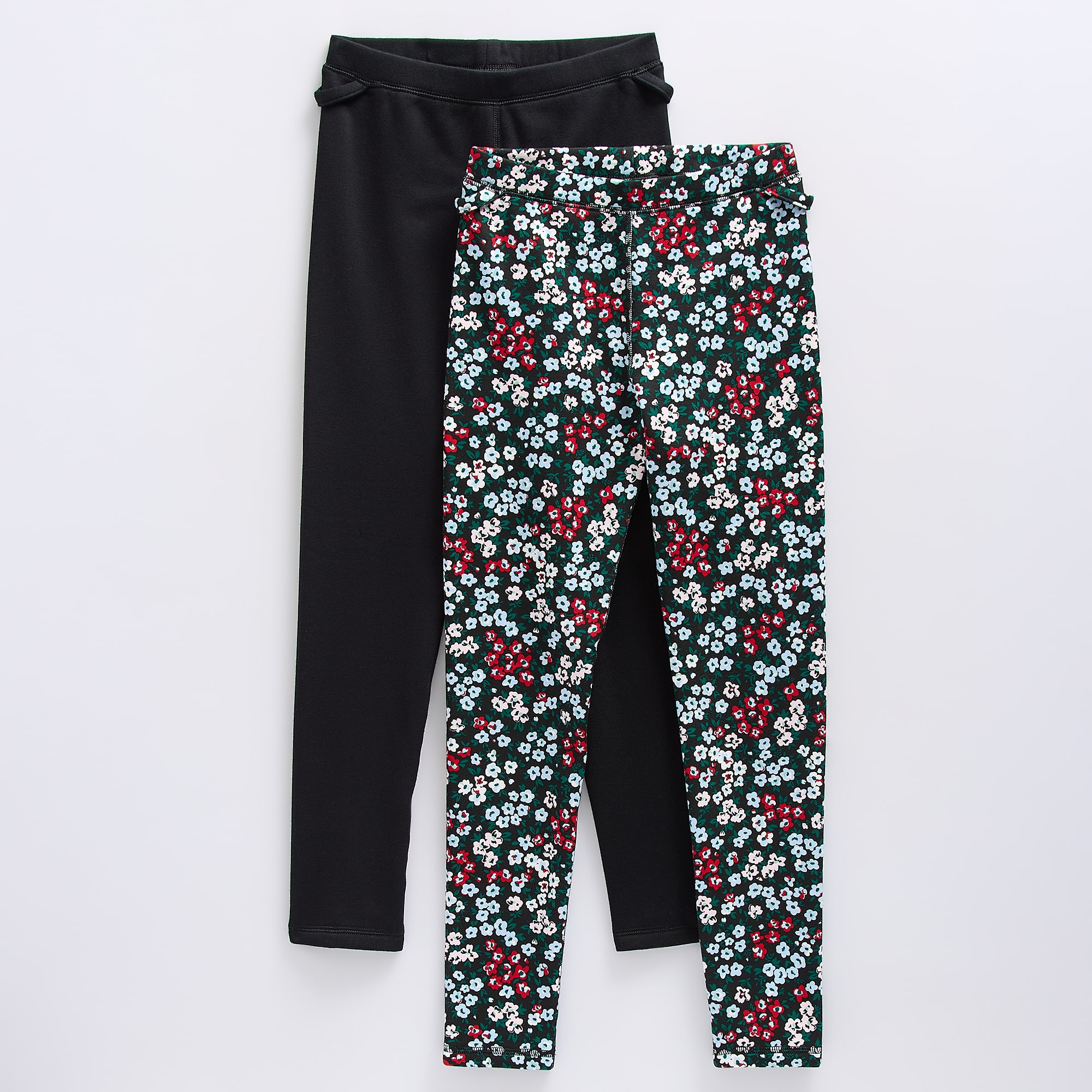 Thereabouts Little & Big Kid Girls Easy-on + Easy-off Fleece 24 1/2" Skinny 2-pc. Full Length Leggings