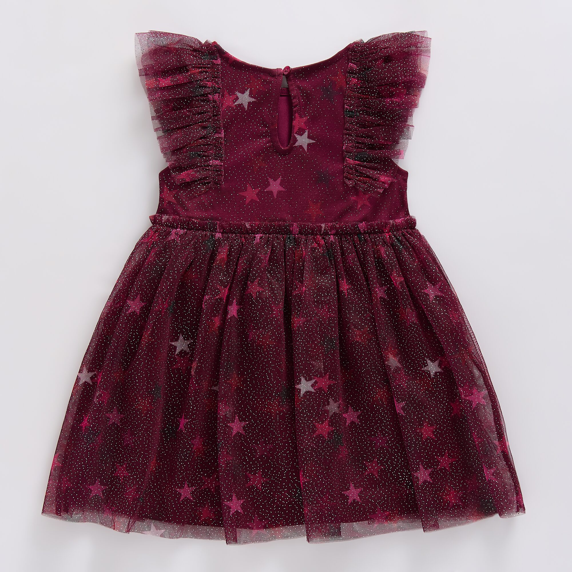 Okie Dokie Toddler & Little Girls Ruffled Short Sleeve Tutu Dress