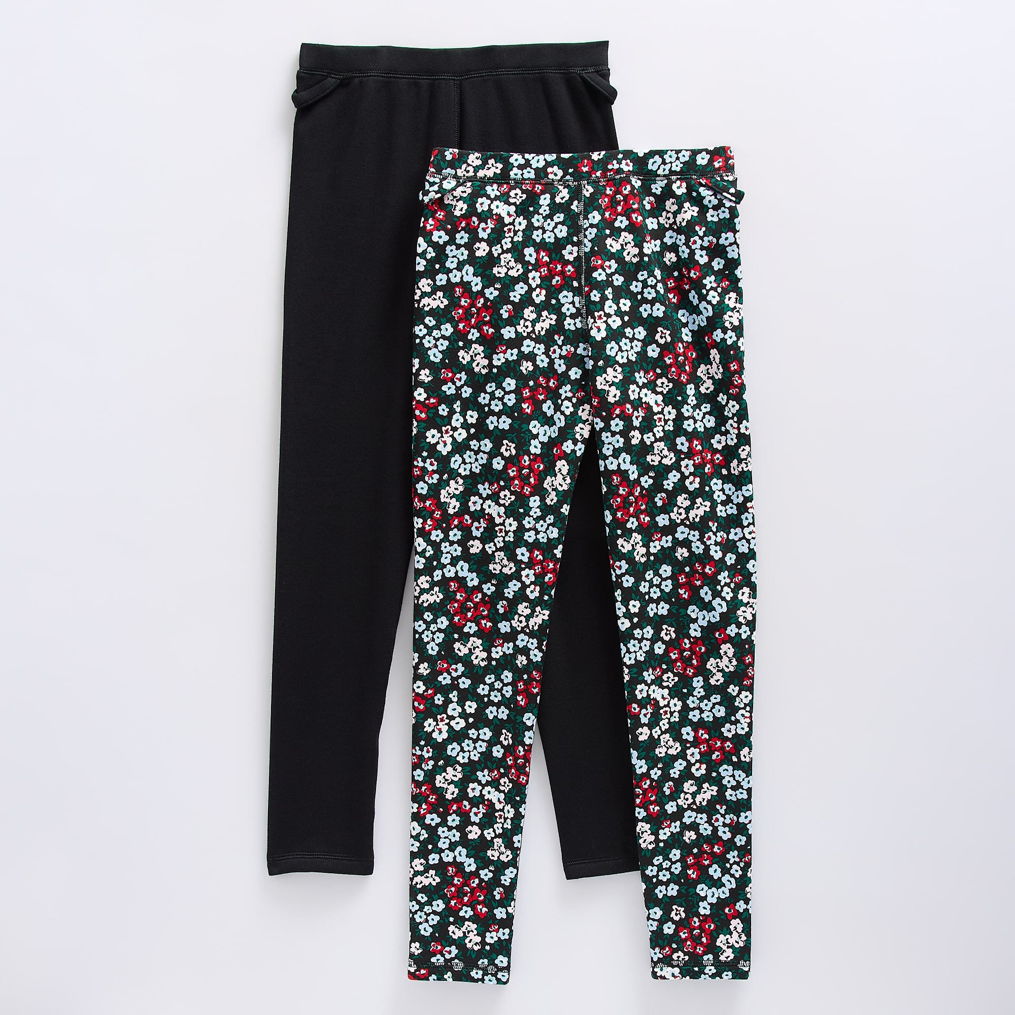 Thereabouts Little & Big Kid Girls Easy-on + Easy-off Fleece 24 1/2" Skinny 2-pc. Full Length Leggings