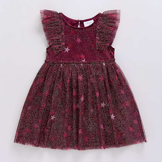Okie Dokie Toddler & Little Girls Ruffled Short Sleeve Tutu Dress