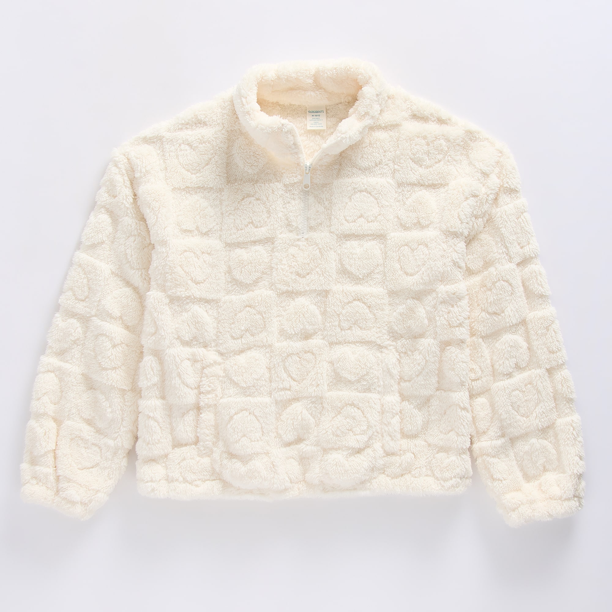 Thereabouts Little & Big Kid Girls Mock Neck Long Sleeve Casual Quarter-Zip Pullover
