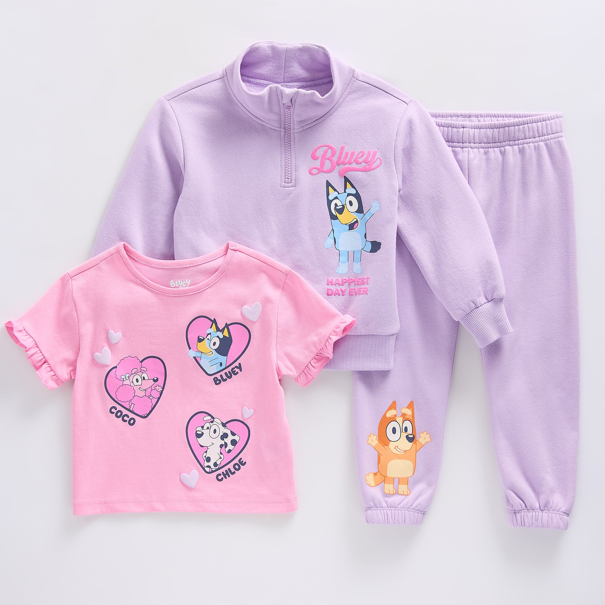 Toddler Girls Bluey 3-pc. Pant Set