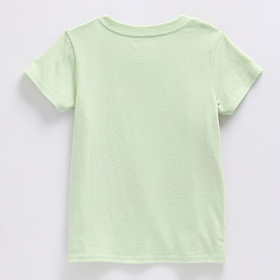 Disney Collection Boys Crew Neck Short Sleeve Regular Fit Lilo & Stitch Graphic T-Shirt