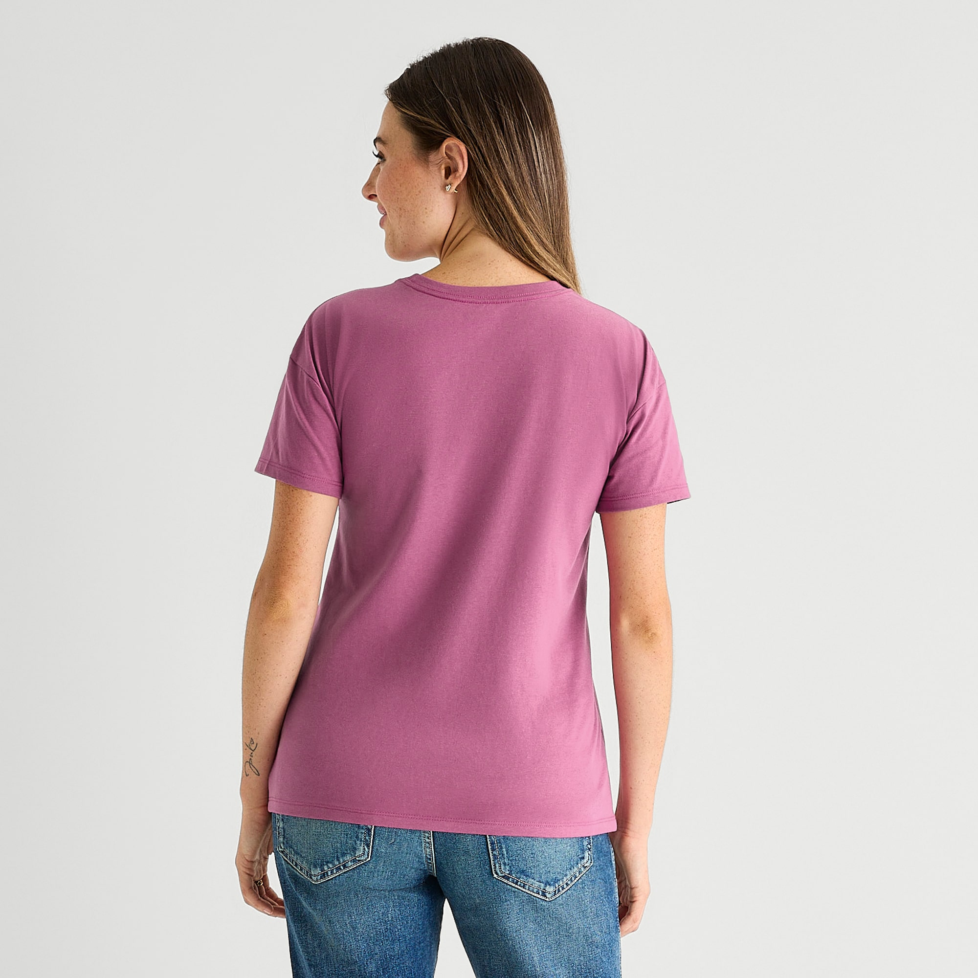 Womens Juniors Crew Neck Short Sleeve Loose Fit Hello Kitty Graphic T-Shirt
