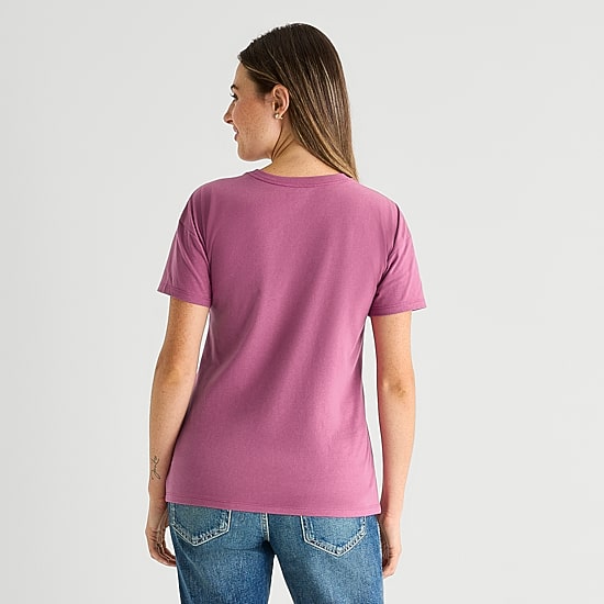 Womens Juniors Crew Neck Short Sleeve Loose Fit Hello Kitty Graphic T-Shirt