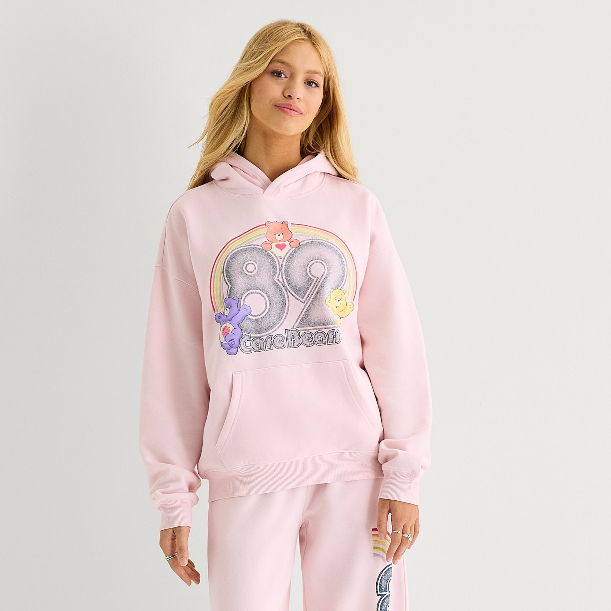 New World Carebears Hoodie Womens Juniors Long Sleeve Care Bears Fleece