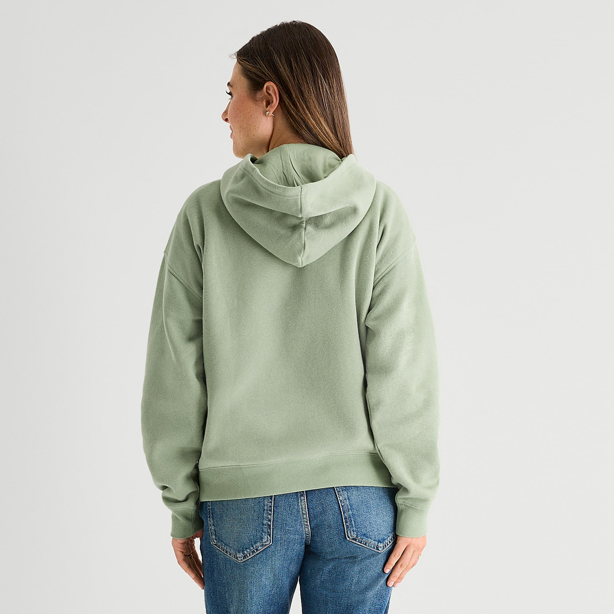 New World Matcha Womens Hooded Long Sleeve Sweatshirt