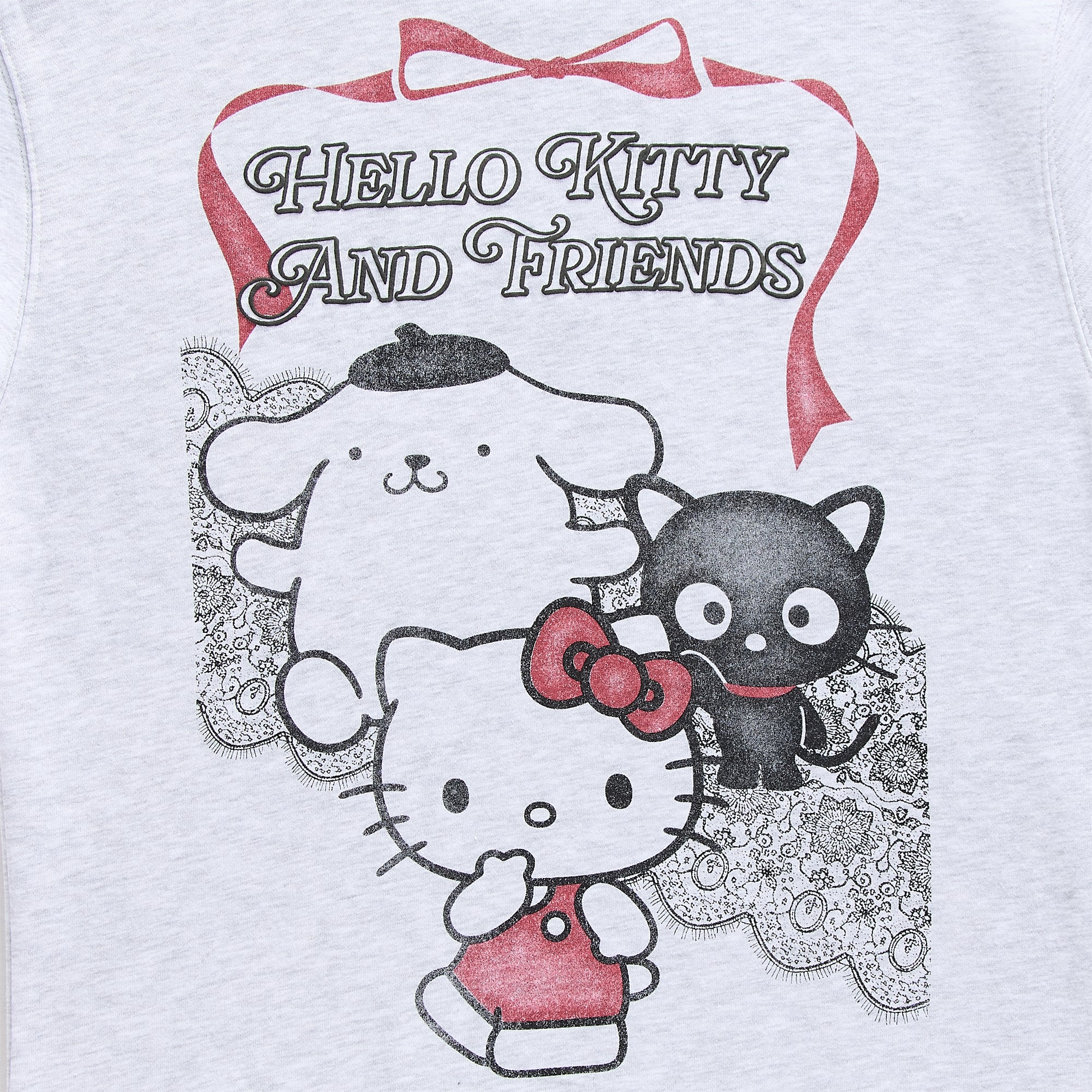 Womens Juniors Long Sleeve Hello Kitty Fleece Hoodie