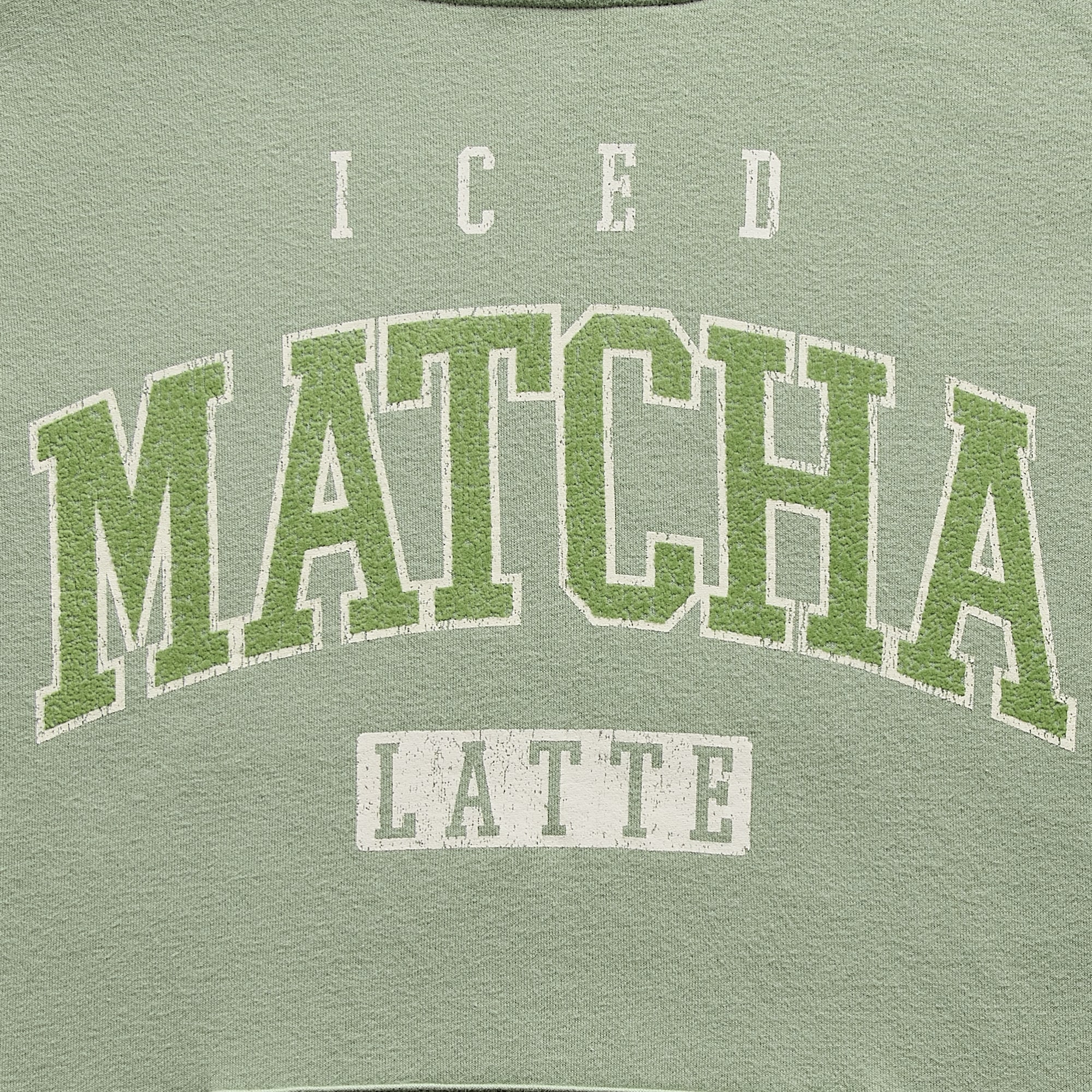 New World Matcha Womens Hooded Long Sleeve Sweatshirt