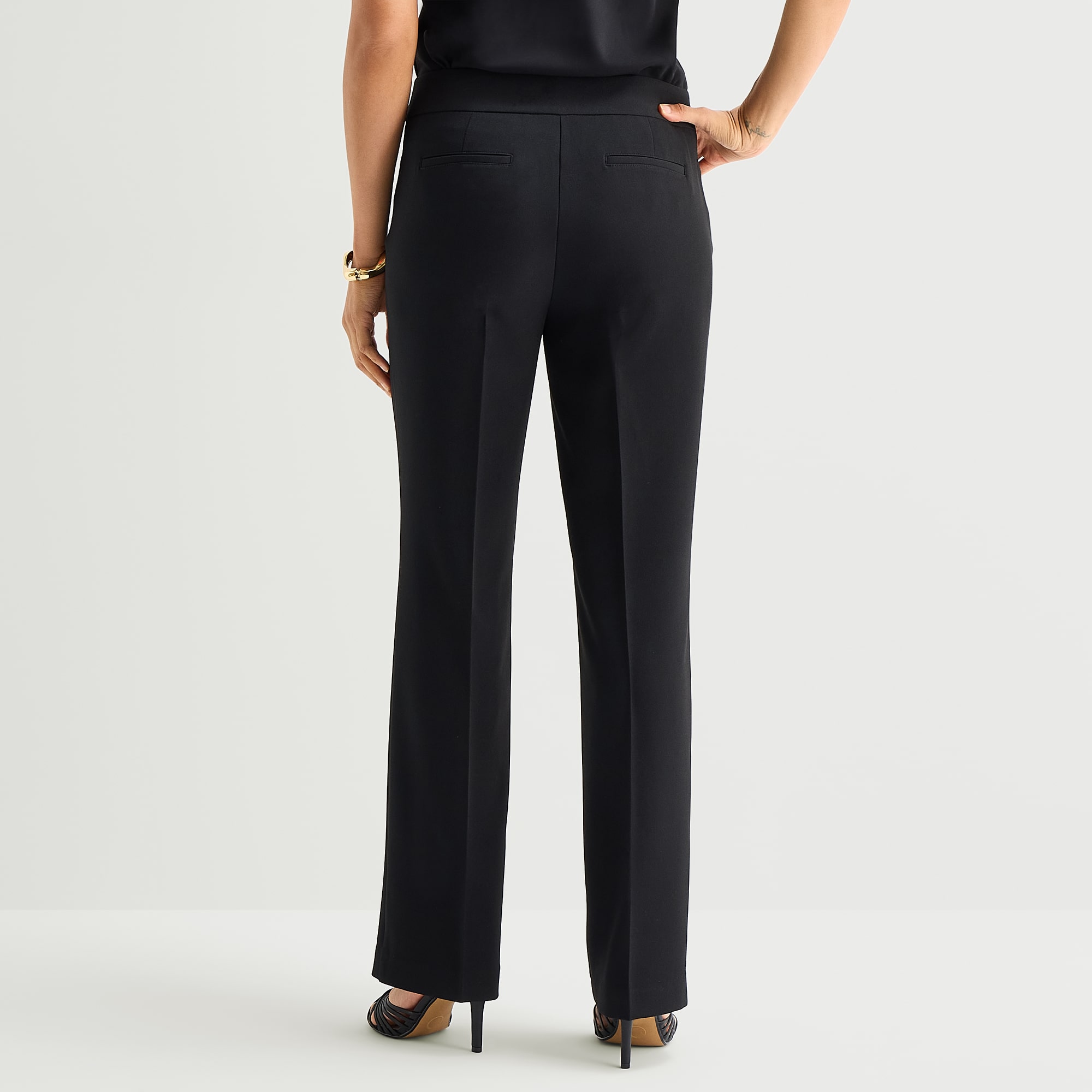 Black Label by Evan-Picone Womens Classic Fit Straight Suit Pant