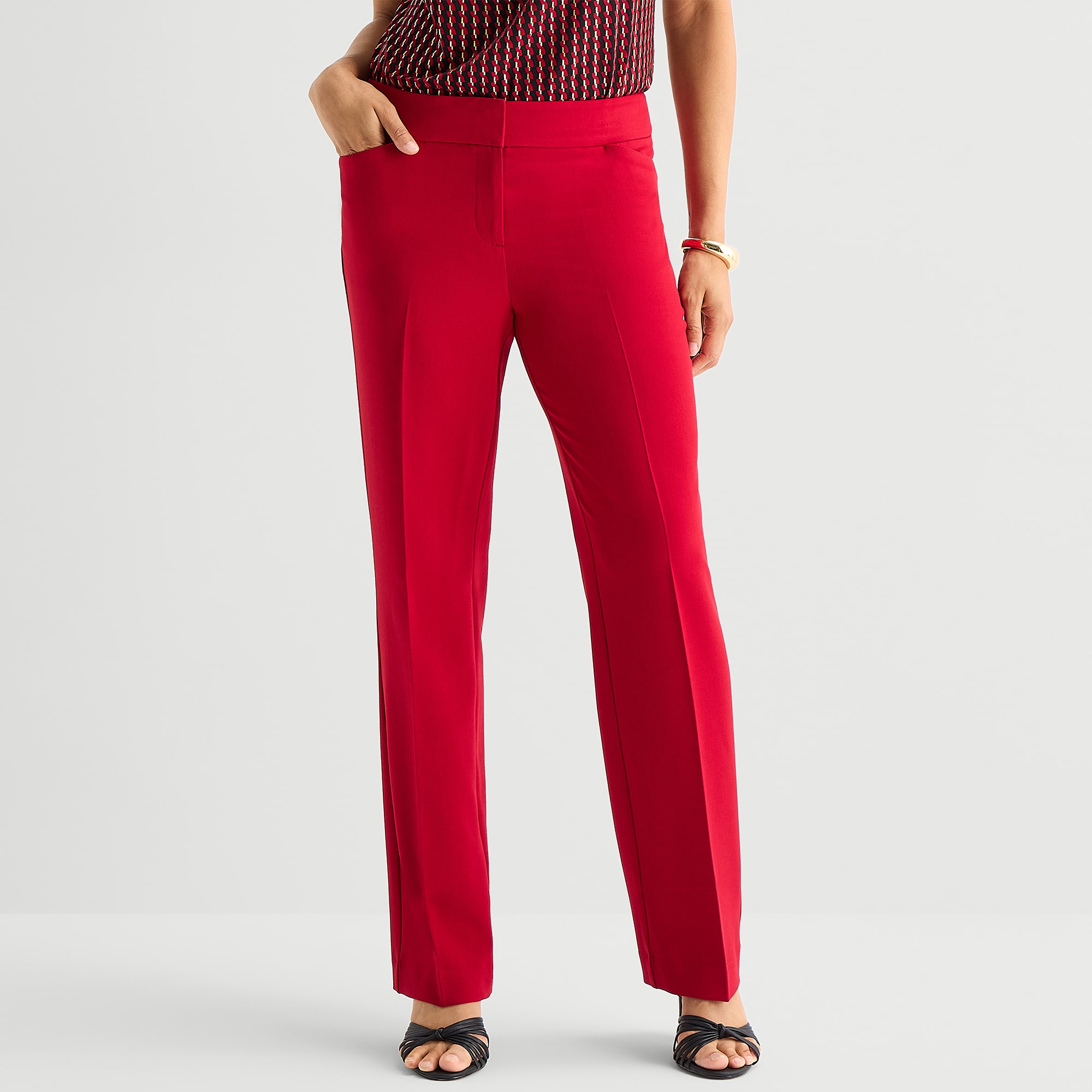 Black Label by Evan-Picone Womens Classic Fit Straight Suit Pant