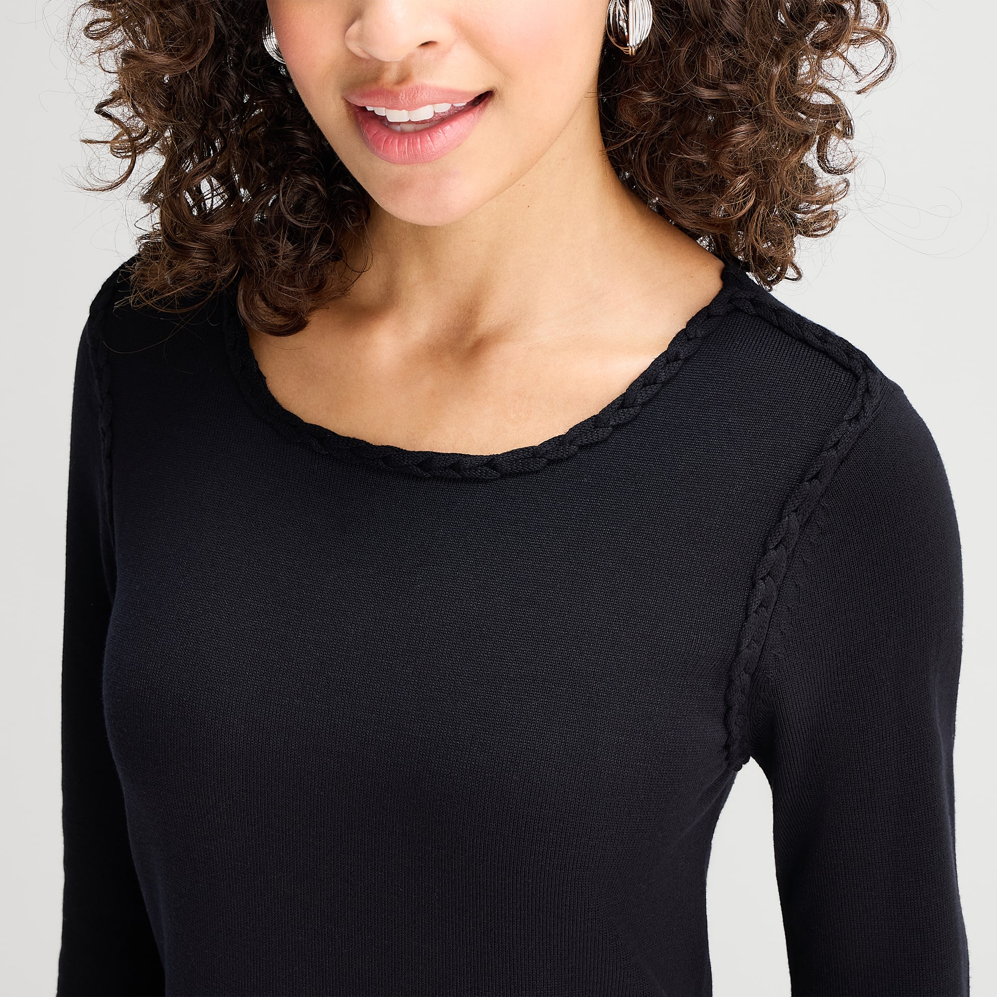 Robbie Bee Womens Long Sleeve Sweater Dress