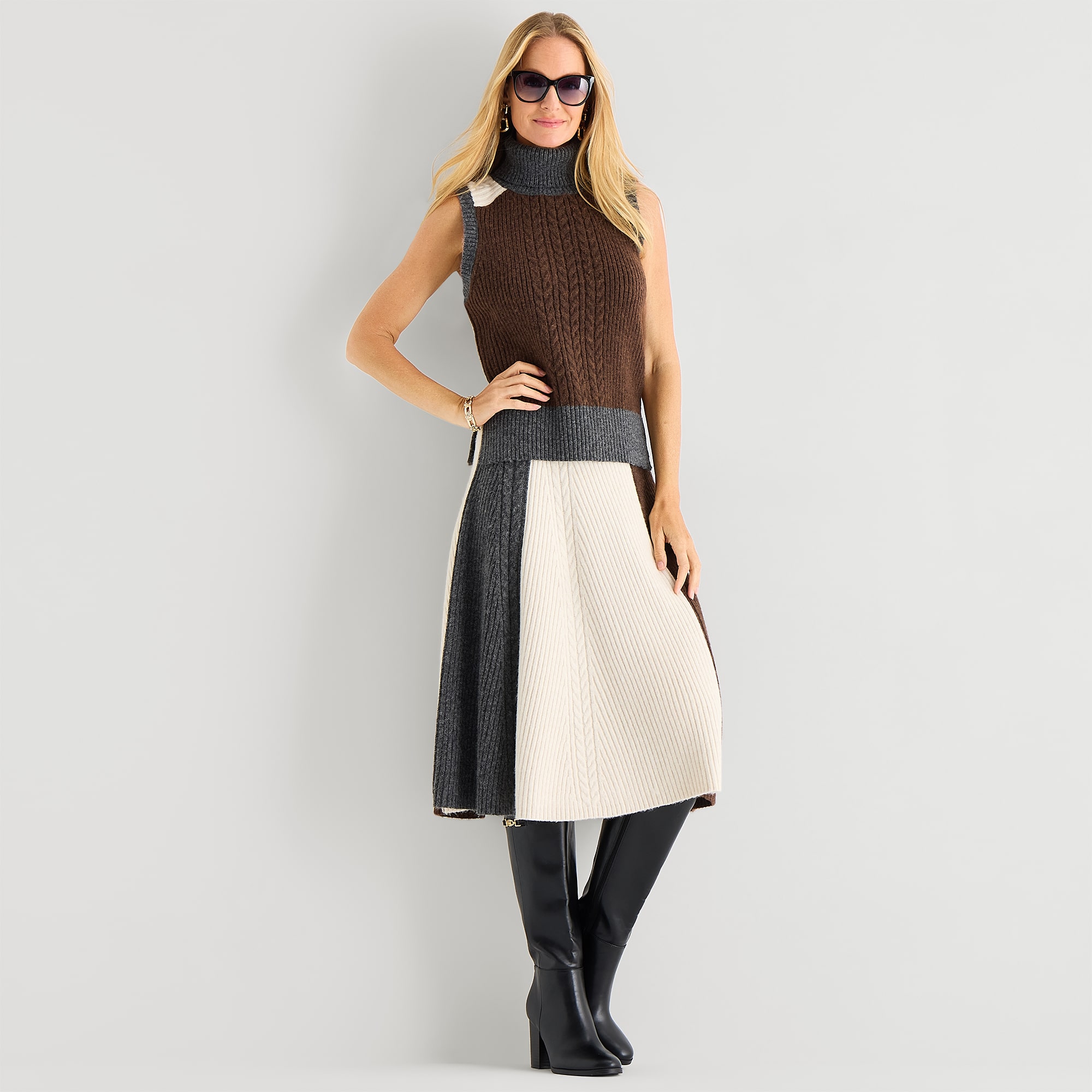 Liz Claiborne Womens Turtleneck Sweater Vest