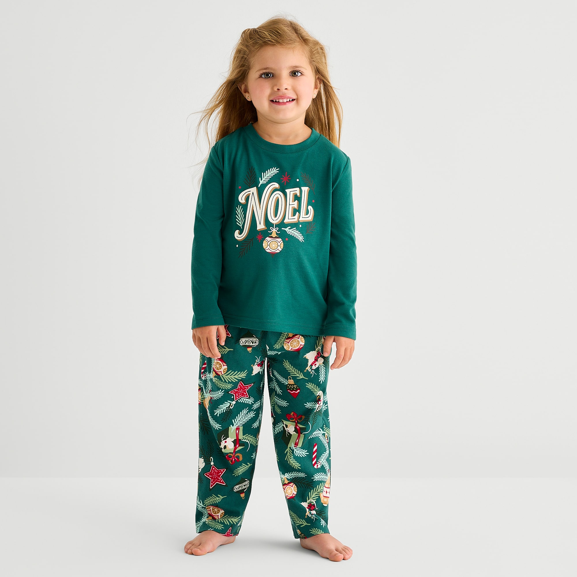 North Pole Trading Co. Toddler Unisex Crew Neck Long Sleeve 2-pc. Matching Family Pajama Set