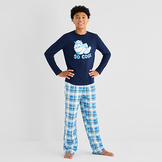 North Pole Trading Co. Little & Big Kid Unisex Crew Neck Long Sleeve 2-pc. Matching Family Pajama Set