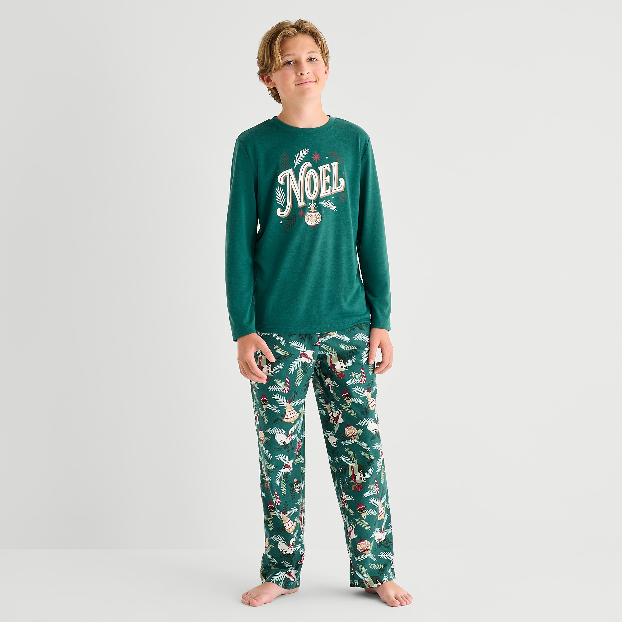 North Pole Trading Co. Little & Big Kid Unisex Crew Neck Long Sleeve 2-pc. Matching Family Pajama Set