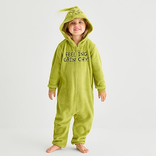 Unisex Dr. Seuss Grinch Long Sleeve Matching Family Pajama Set