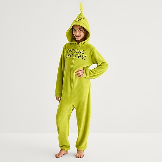 Unisex Dr. Seuss Grinch Long Sleeve Matching Family Pajama Set