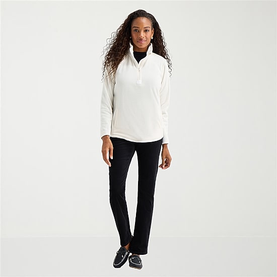 St. John's Bay Womens Tall Mock Neck Long Sleeve Quarter-Zip Pullover