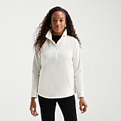 St. John's Bay Womens Tall Mock Neck Long Sleeve Fleece Quarter-Zip Pullover