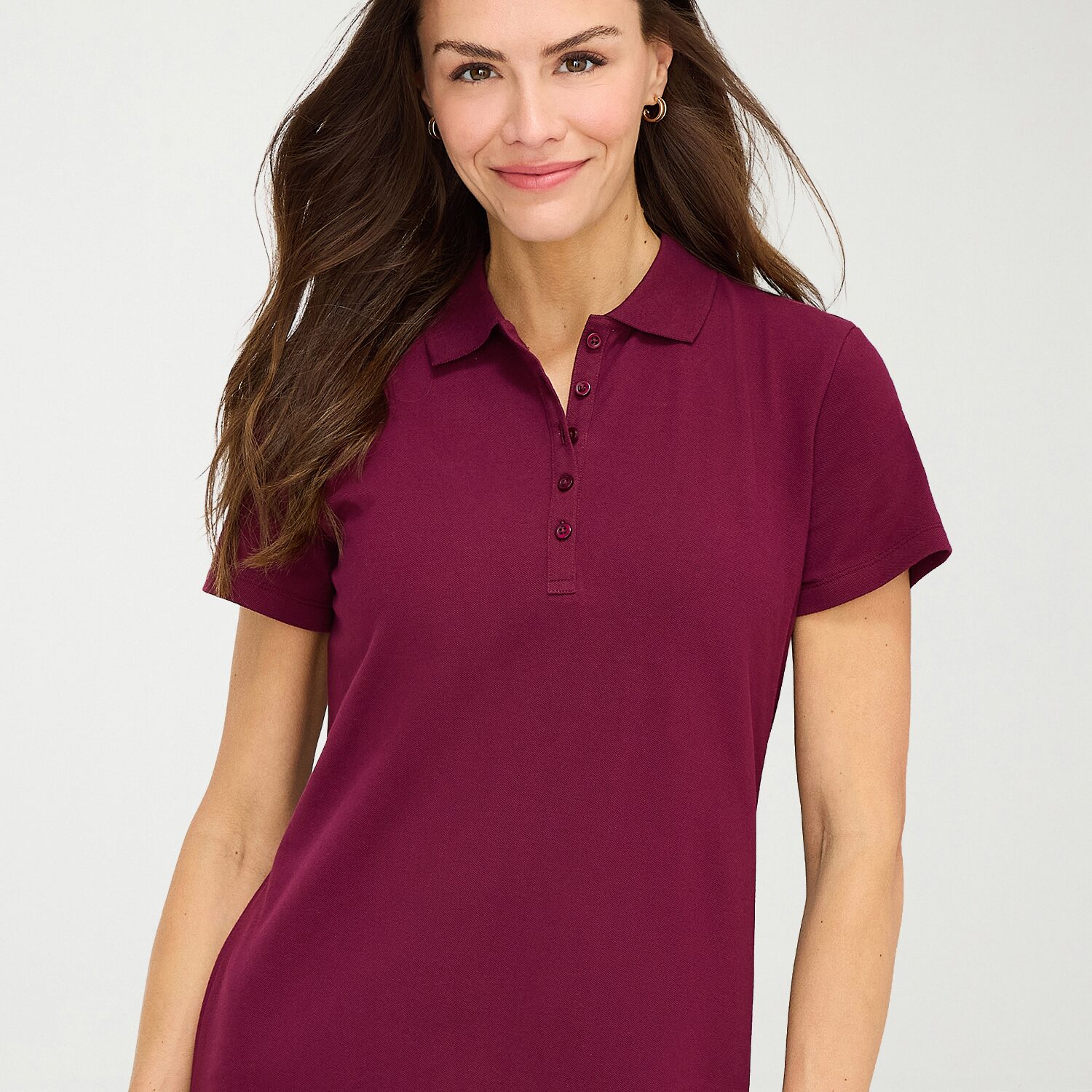 St. John's Bay Womens Short Sleeve Plaid A-Line Dress