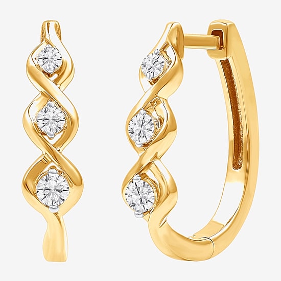 Yes, Please! Womens Lab Created White Sapphire 14K Gold Over Brass 2-pc. Jewelry Set
